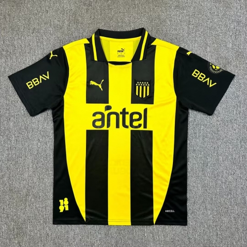 2025/26 CA Peñarol Home Yellow & Black Thailand Soccer Jersey AAA-417