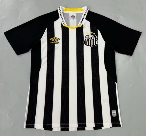 2025/26 Santos FC Away Black & White Thailand Soccer Jersey AAA-23/908/1116