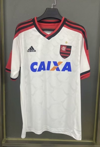 2014 Retro Version CR Flamengo Away White Thailand Soccer Jersey AAA-1116