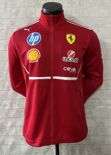 (Size S-3XL) 2025 Ferrar Red Formula One Jacket Racing Top -805