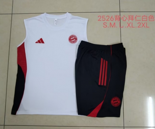 2025-26 Bayern München White Thailand Soccer Vest Set-815