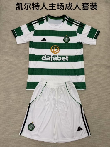 2025/26 Celtics Home White & Green Soccer Uniform-208/315
