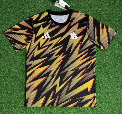 2025/26 Roma Black & Yellow Thailand Soccer Training Jerseys-320