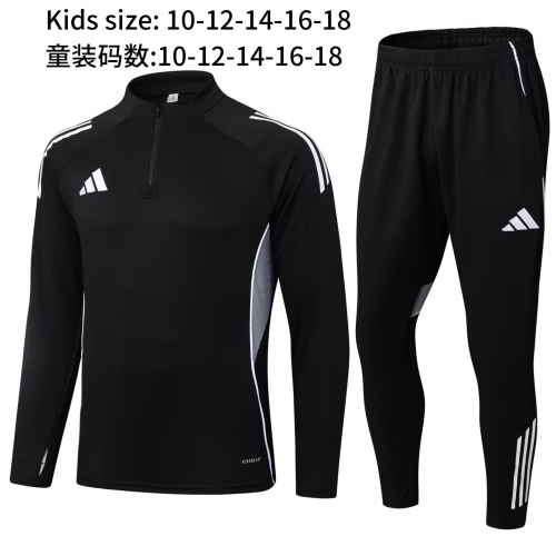 Kids #2506 Addia 2025/26 Black Tracksuit Uniform-411