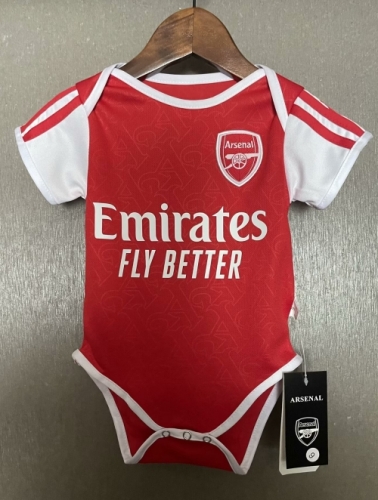 (Size 9-12) 2025/26 Arsenal Home Red Baby Soccer Uniform-308