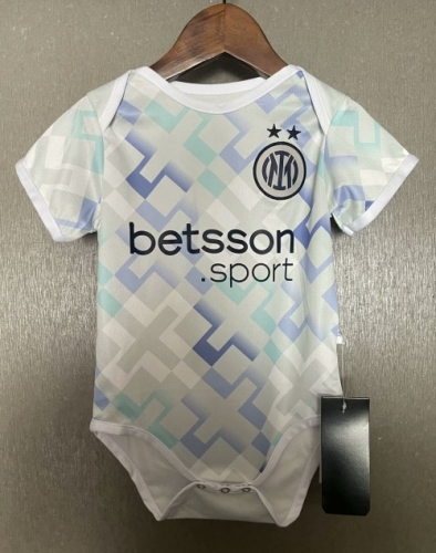 (Size 9/12) 2025/26 Inter Milan Away White Baby Soccer Uniform-308