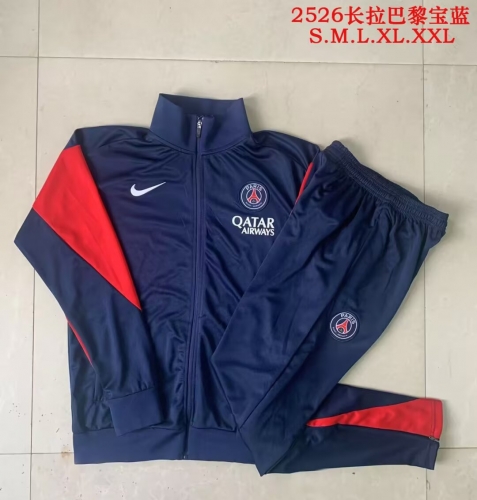 2025-26 Paris SG Royal Blue Thailand Soccer Jacket Uniform-815