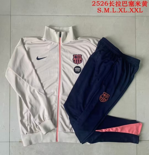 2025/26 Barcelona Rice Yellow Thailand Soccer Jacket Uniform-815