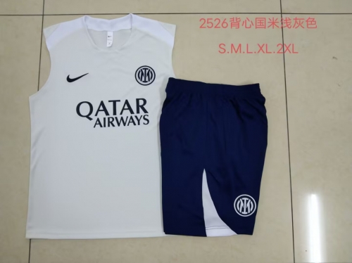 2025/26 Inter Milan Rice White Thailand Soccer Tracksuit Uniform-815