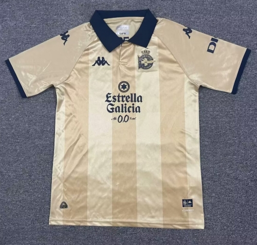 25th Commemorative Version 2025/26 Deportivo La Coruña Yellow Thailand Soccer Jersey AAA-95/1040/301