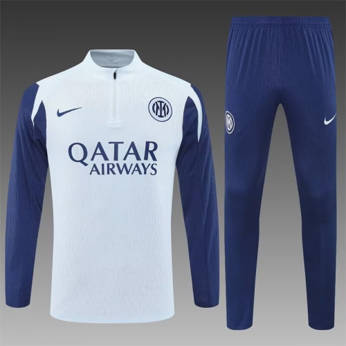 Player Version 2025/26 Inter Milan Gray Thailand Soccer Tracksuit Uniform-801