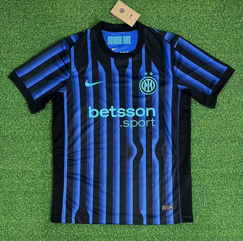 2025/26 Inter Milan Home Blue & Black Thailand Soccer Jersey AAA-320/416/705