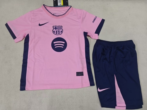 Kids 2025/26 Special Version Barcelona Pink Kids/Youth Soccer Uniform-507/123