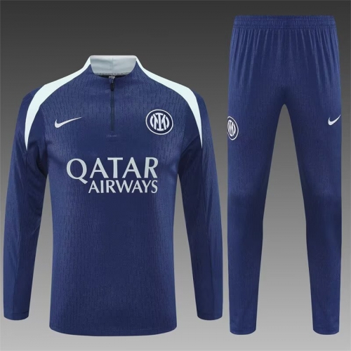 Player Version 2025/26 Inter Milan Royal Blue Thailand Soccer Tracksuit Uniform-801