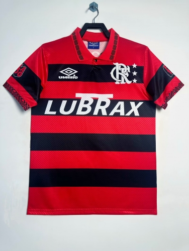 94/95 Retro Version CR Flamengo Home Red & Black Thailand Soccer Jersey AAA-811