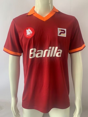 82/83 Retro Version AS Roma Home Red Thailand Soccer Jersey AAA-503