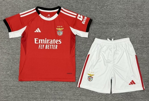 Kids 2025/26 Benfica Home Red Kids/Youth Soccer Uniform-522/123/812