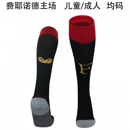 Kids/Youth 2025/26 Feyenoord Rotterdam Home Black Thailand Soccer Socks