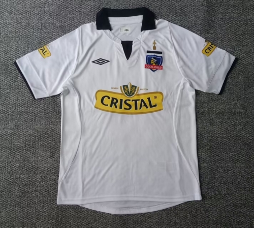2013 Retro Version Colo-Colo Home White Thailand Soccer Jersey AAA-301