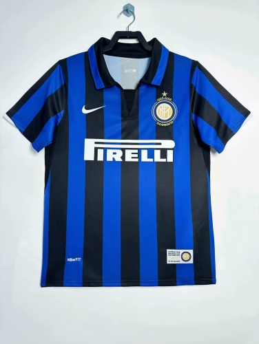 07-08 Retro Version Inter Milan Home Blue & Black Thailand Soccer Jersey AAA-1041/811