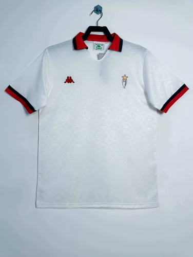 1989-90 Retro Version AC Milan Away WhiteThailand Soccer Jersey AAA-2011/410/811