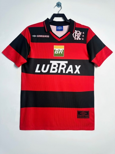 95 Retro Version CR Flamengo Home Red & Black Thailand Soccer Jersey AAA-811