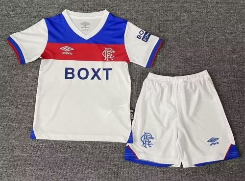 Kids 2025/26 Rangers Away White Kids/Youth Soccer Uniform-1040/522/208