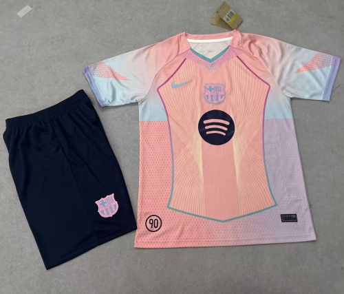 2025/26 Special Version Barcelona Pink Soccer Uniform-315