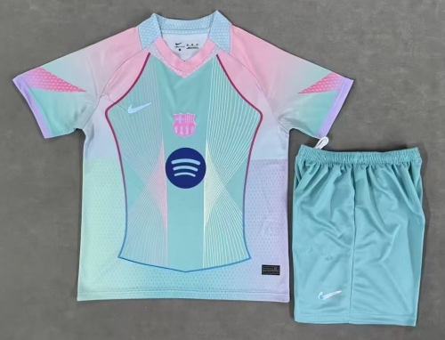 2025/26 Special Version Barcelona Light Blue Soccer Uniform-315