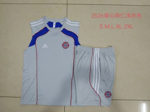 2025-26 Bayern München Gray Thailand Soccer Vest Set-815