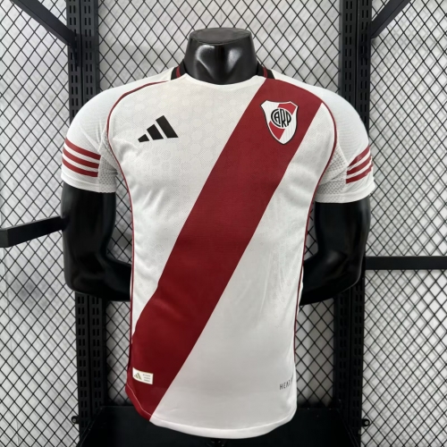 Player Version 2025/26 CA River Plate Home White Thailand Soccer Jersey AAA-XY/416