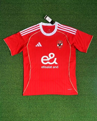 2025/26 Al Ahly SC Home Red Thailand Soccer Jersey AAA-23/320/07