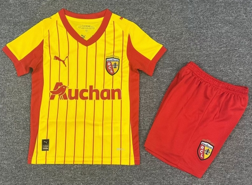 kids 2025/26 RC Lens Home Yellow Kids/Youth Soccer Uniform AAA-1040/208