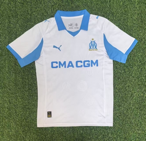 2025/26 Olympique de Marseille Home White Thailand Soccer Jersey AAA-416/705/320