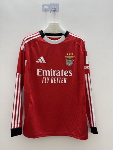 2025/26 Benfica Home Red LS Thailand Soccer Jersey AAA-522/410