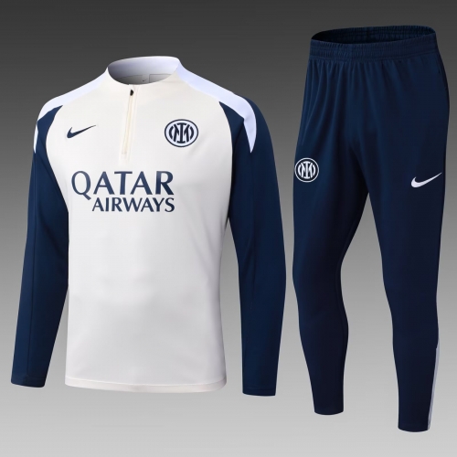2025/26 Inter Milan Rice White Thailand Soccer Tracksuit Uniform-815/411