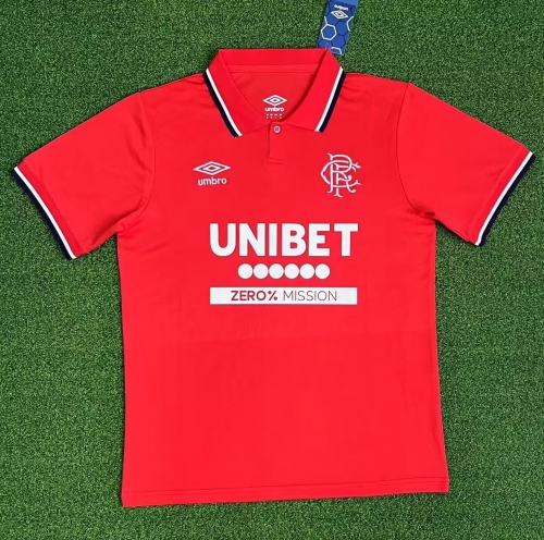 2025/26 Rangers 2nd Away Red Thailand Soccer Jersey AAA-320
