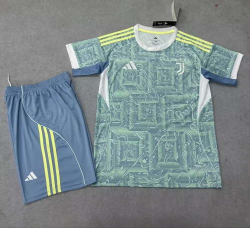 2025/26 Juventus Away Blue Soccer Uniform-315