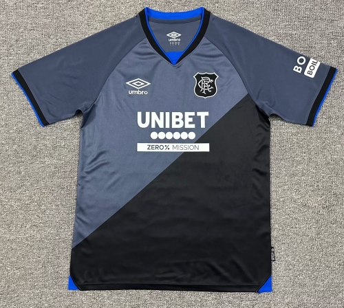 2025/26 Rangers 2nd Away Black & Gray Thailand Soccer Jersey AAA-1040/95/320
