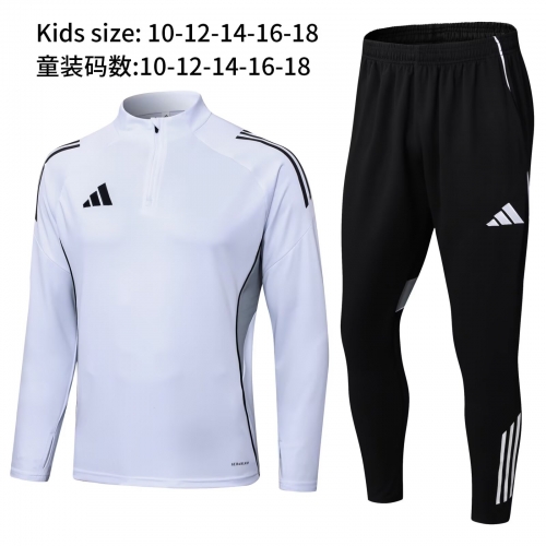 Kids #2506 Addia 2025/26 White Tracksuit Uniform-411