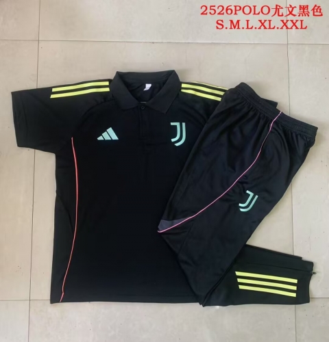 2025/26 Juventus Black Thailand Soccer Polo Uniform-815