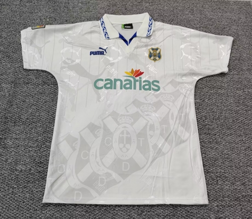 95-96 Retro Version CD Tenerife Home Blue & White Thailand Soccer Jersey-301