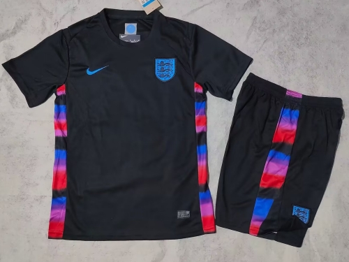 2025-26 England Away Black Soccer Uniform-315