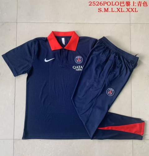 2025/26 Paris SG Cyan Thailand Polo Uniform-815