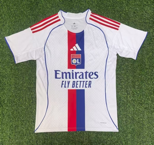 2025/26 Olympique Lyonnais Home White Thailand Soccer Jersey AAA-416/320