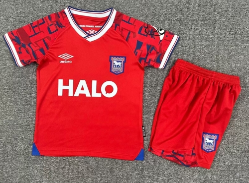 Kids 2025/26 Ipswich Town FC Away Red Kids/Youth Soccer Uniform-1040/208