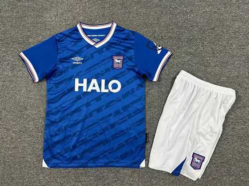 Kids 2025/26 Ipswich Town FC Home Blue Kids/Youth Soccer Uniform-1040/208