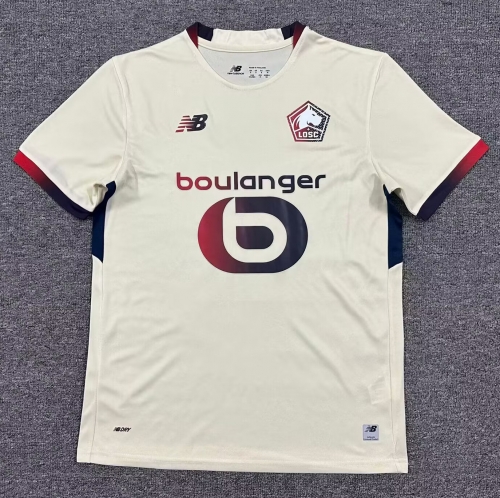 2025/26 Lille OSC Away Light Yellow Thailand Soccer Jersey AAA-1040/23