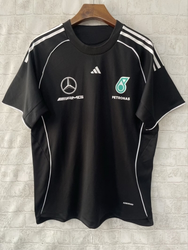 2025 Mercedes Benz Black Formula One Racing Shirts-805