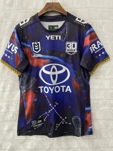 2025 Season Cowboys Purple & Blue Thailand Rugby Shirts-805